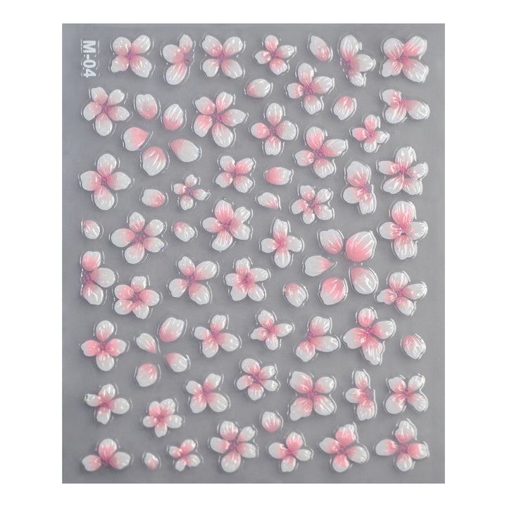 Floral Art Design Nagelaufkleber