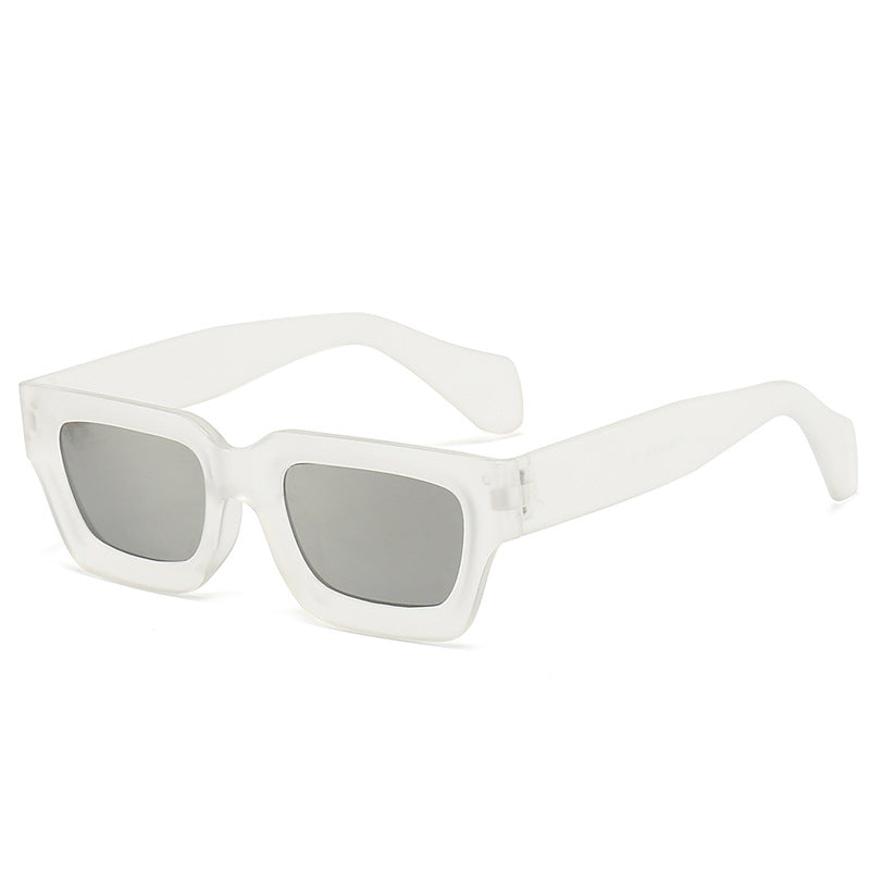 Damen trendige Sonnenbrille mit robustem und transparentem Rahmen Karnz
