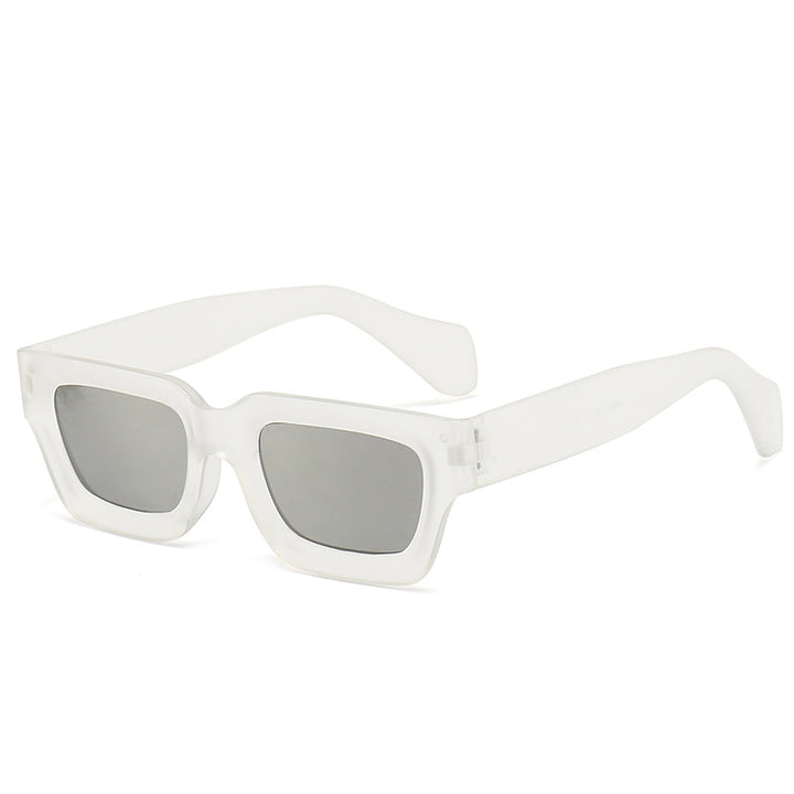 Damen trendige Sonnenbrille mit robustem und transparentem Rahmen Karnz