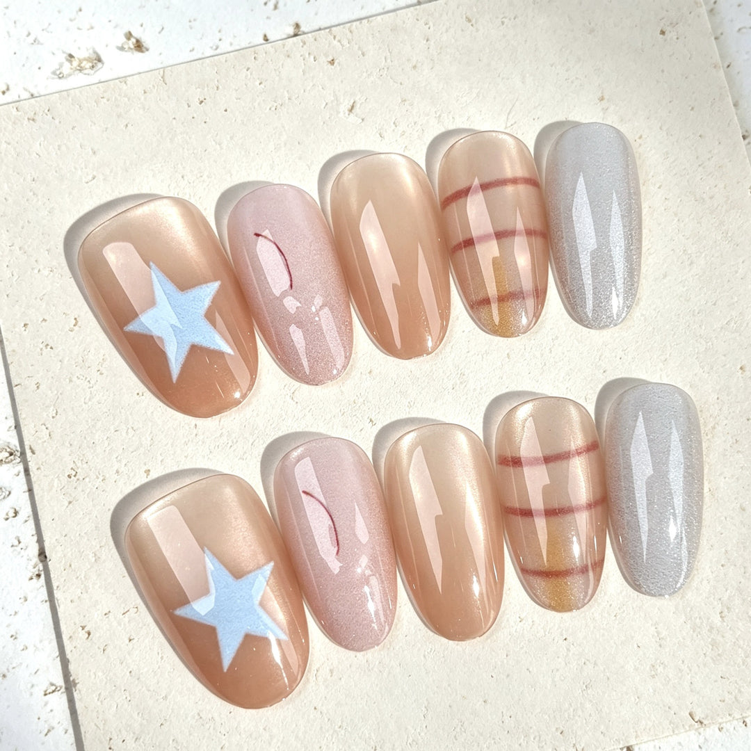 Stylische Press-On Nagelkunst Kollektion