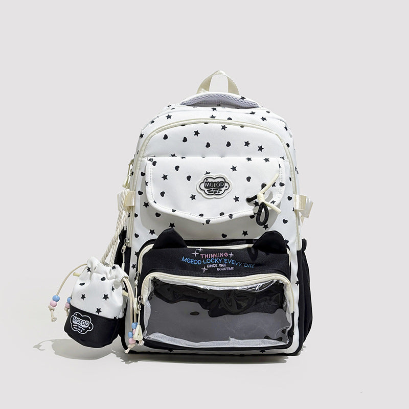 Verspielter Katzenohr-Design Rucksack Karnz