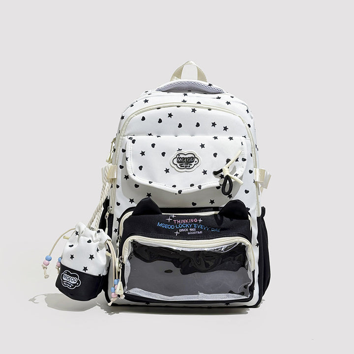 Verspielter Katzenohr-Design Rucksack Karnz