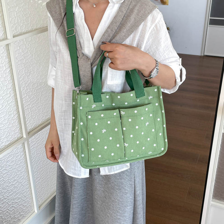 Polka Dot Utility Handtas