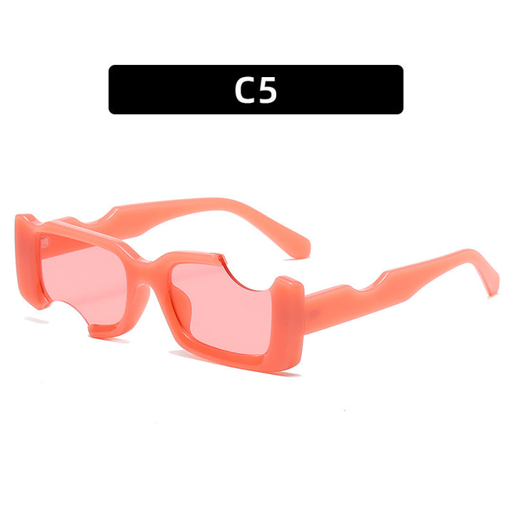 Avant-Garde Futuristic Shield Sonnenbrille