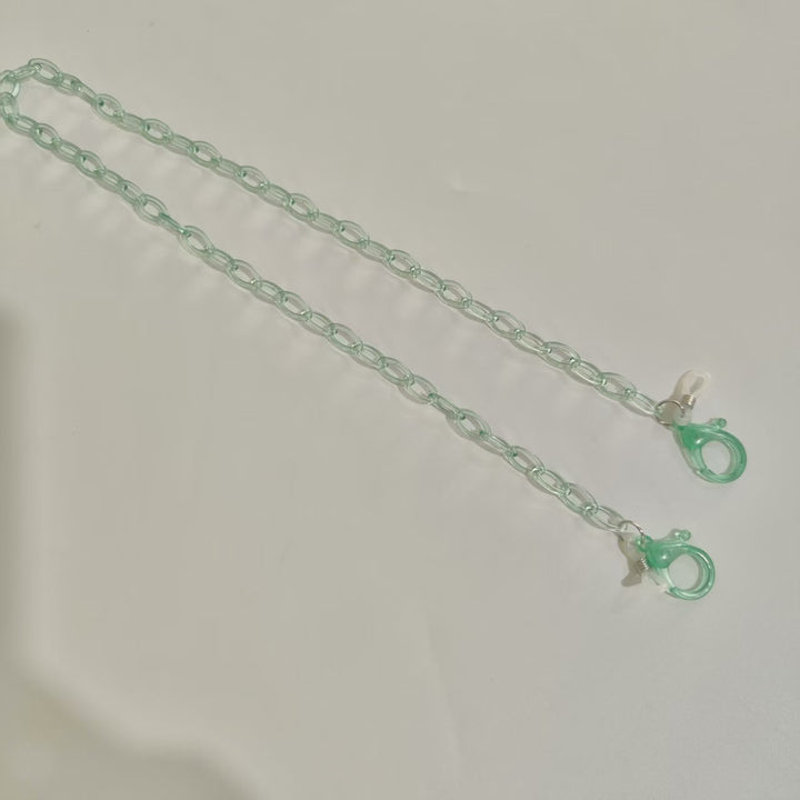 Handgemachte Brillenhalterkette Aus Transparentem Material Karnz