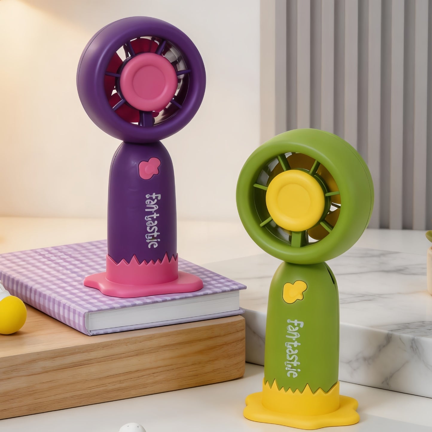Damen Tragbarer Tischventilator mit lustigem Design und USB-Anschluss Karnz