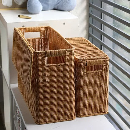 Unisex dekorative Rattan Aufbewahrungskiste Karnz