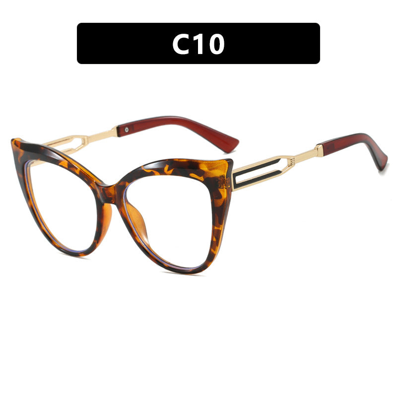 Damen cat-eye Brille mit elegantem Metallrahmen Karnz