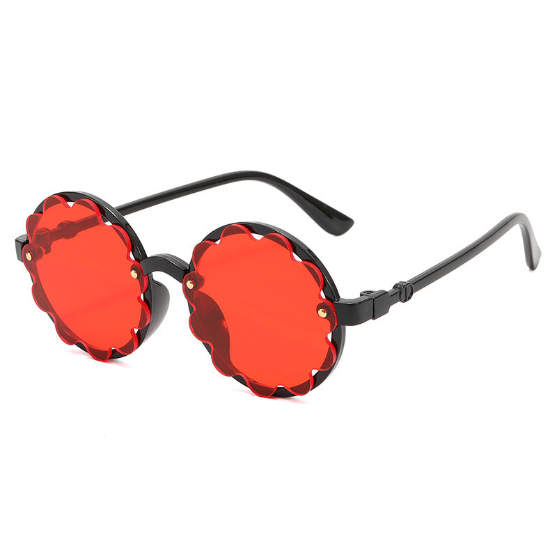 Damen verspielte Sonnenbrille mit floralem Design Karnz