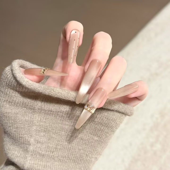 Premium Stiletto Press-On-Nagelverlängerungen Karnz