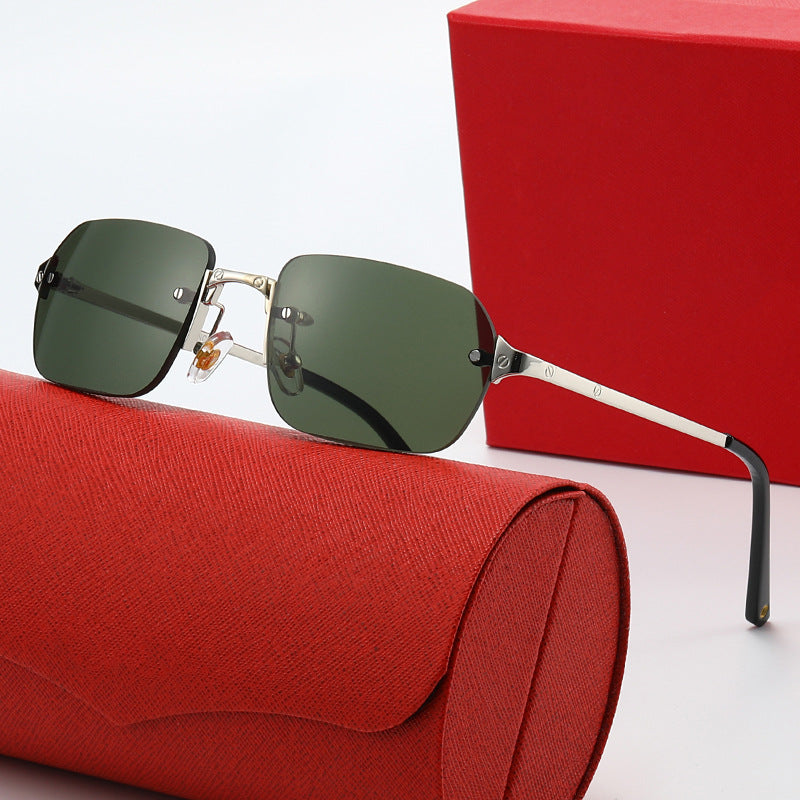 Damen elegante modische Sonnenbrille mit hochwertigem Metallrahmen Karnz