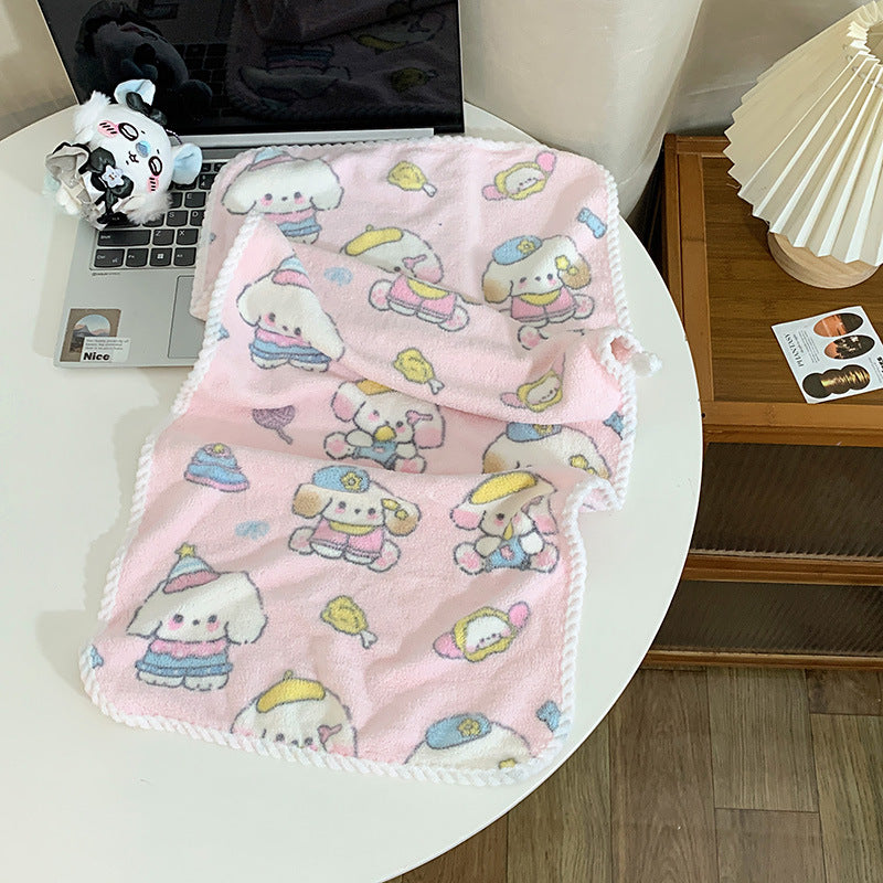 Kuscheldecke mit Verspieltem Tiermotiv Karnz