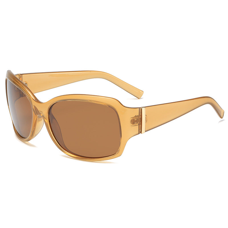 Damen stilvolle oversized Sonnenbrille mit elegantem Muster Karnz