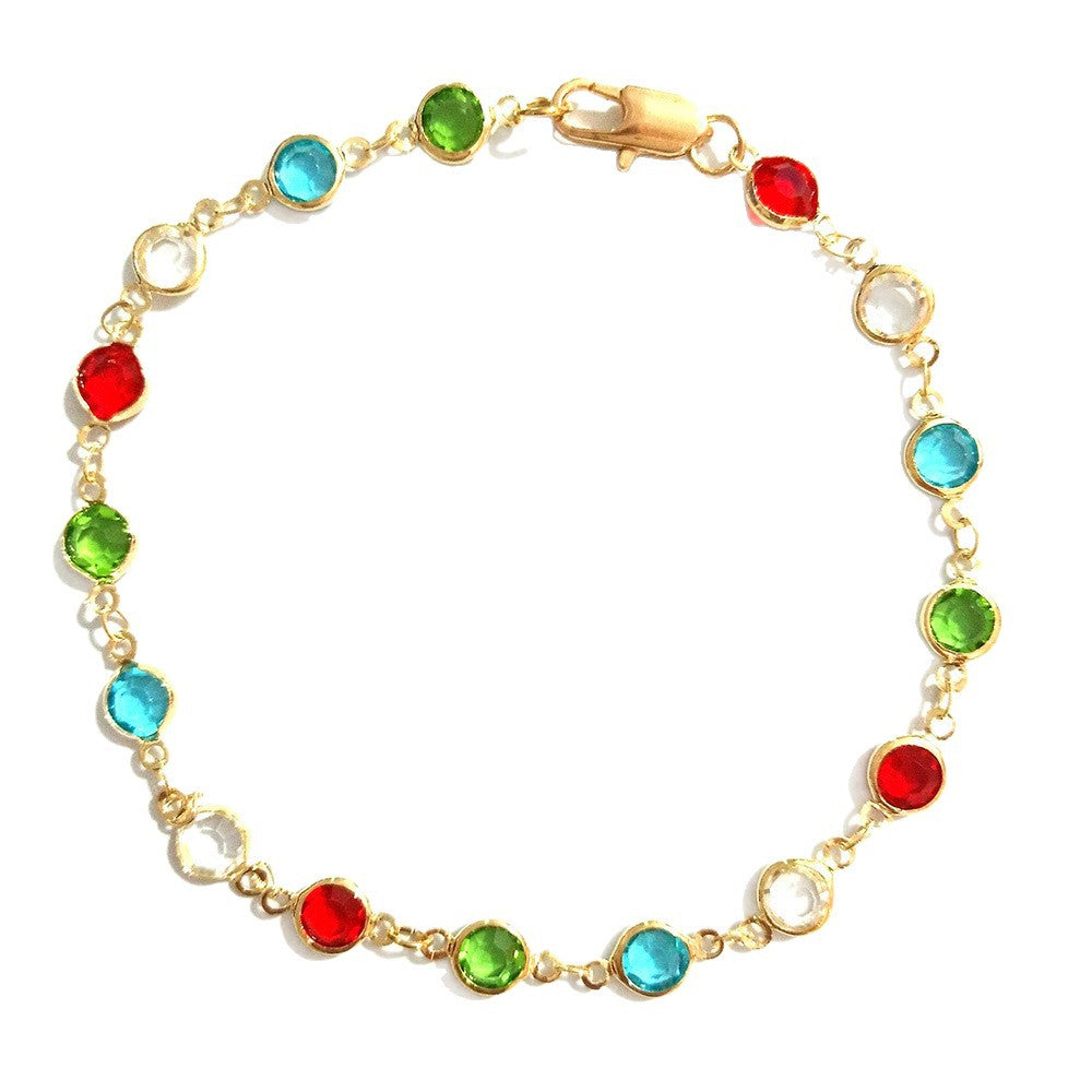 Multi-Color Edelsteinarmband Karnz