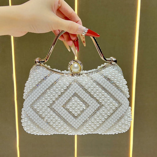 Elegante Perlenhandtasche