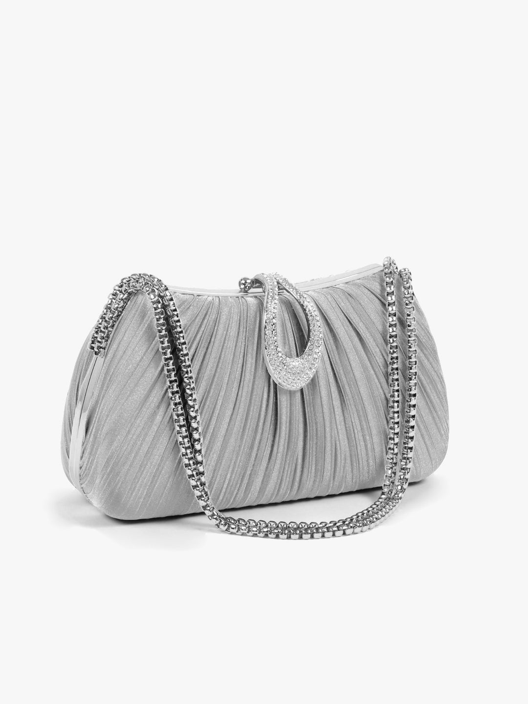Luxuriöse plissierte Abend-Clutch
