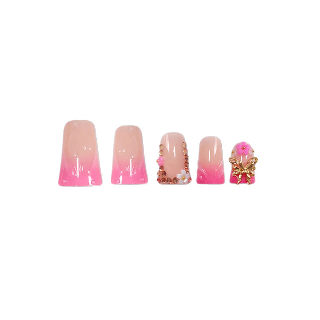 Künstlerische 3D Blumen Nagelverstärkungen Karnz