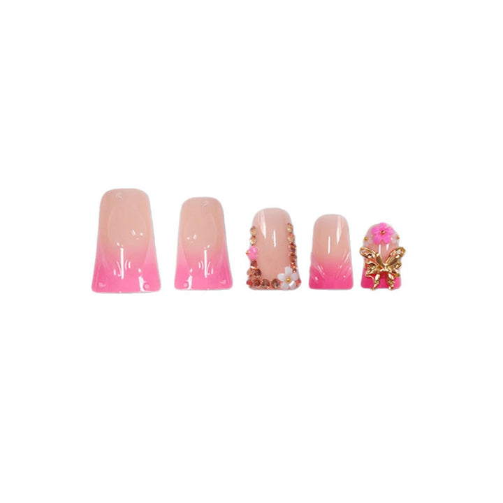 Künstlerische 3D Blumen Nagelverstärkungen Karnz