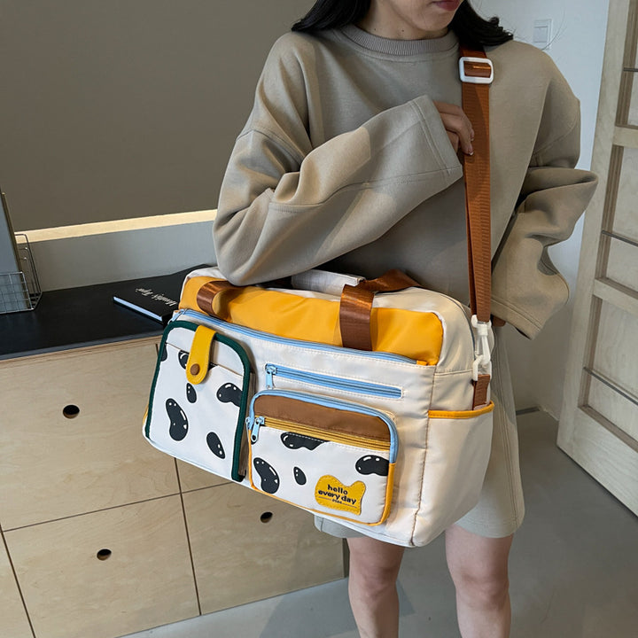 Verspielt gemusterte Reise-Duffle-Bag Karnz