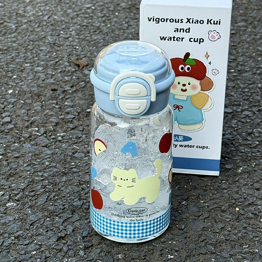 Damen kinderfreundliche Trinkflasche mit lustigem Hundemotiv Karnz
