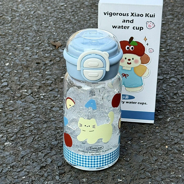 Damen kinderfreundliche Trinkflasche mit lustigem Hundemotiv Karnz