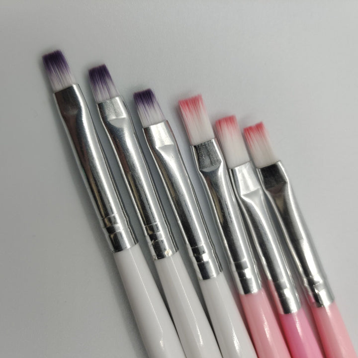 Präzisions-Nagelkunst Flachpinsel Karnz
