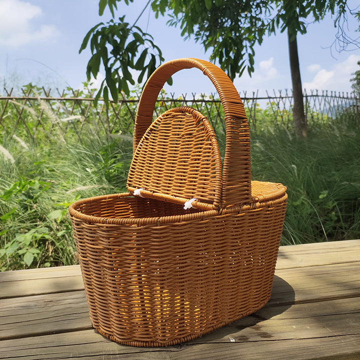 Eleganter Geflochtener Picknickkorb Karnz