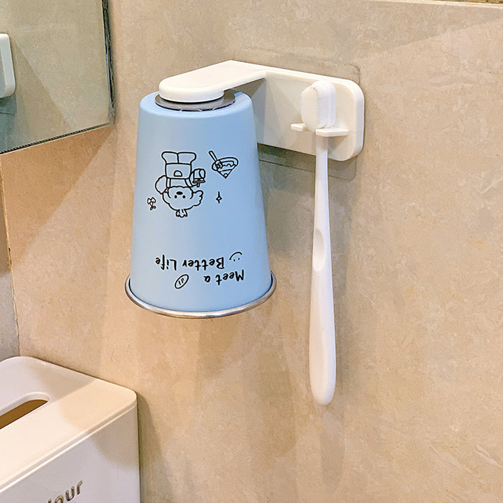 Wandmontierter Zahnbürstenhalter mit Verspieltem Design Karnz
