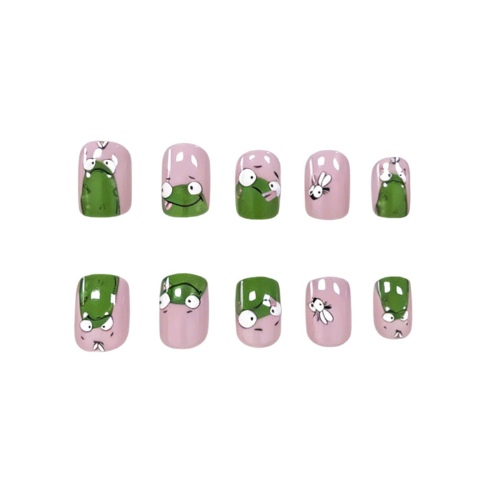 Verspielte, von Fröschen inspirierte Nagelkunst-Verzierungen Karnz