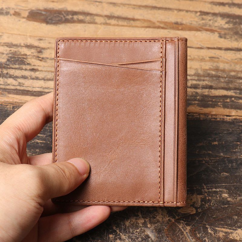 Premium Leder Minimalistischer Kartenhalter