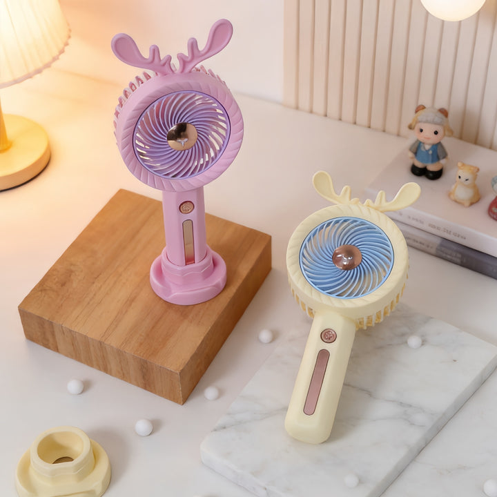 Damen Tragbarer Handventilator mit innovativer Windtechnik und USB-Ladefunktion Karnz