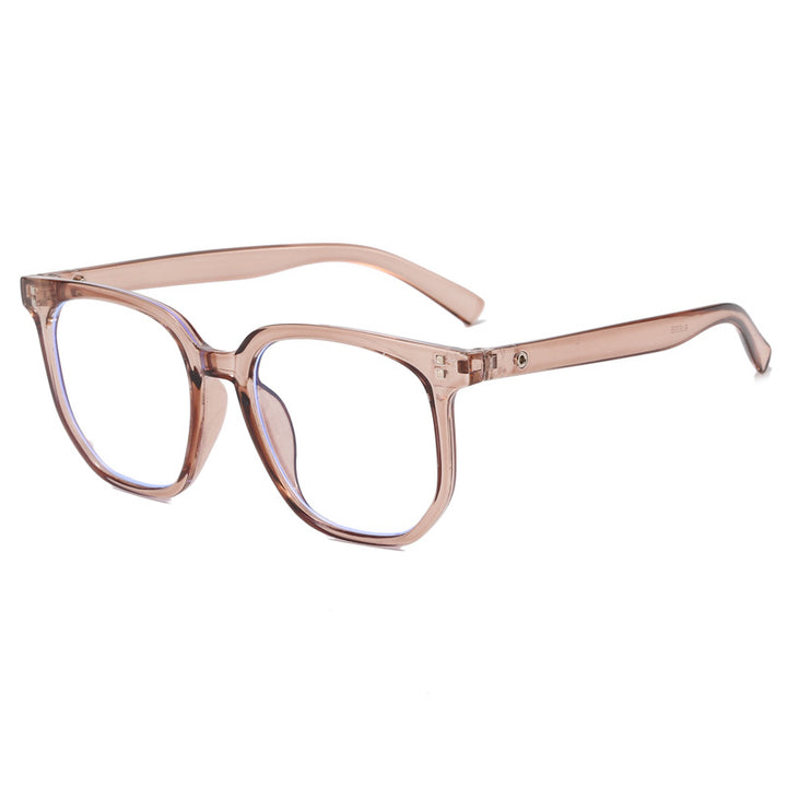 Damen Designer-Brille mit quadratischem Rahmen und flexiblem Material Karnz