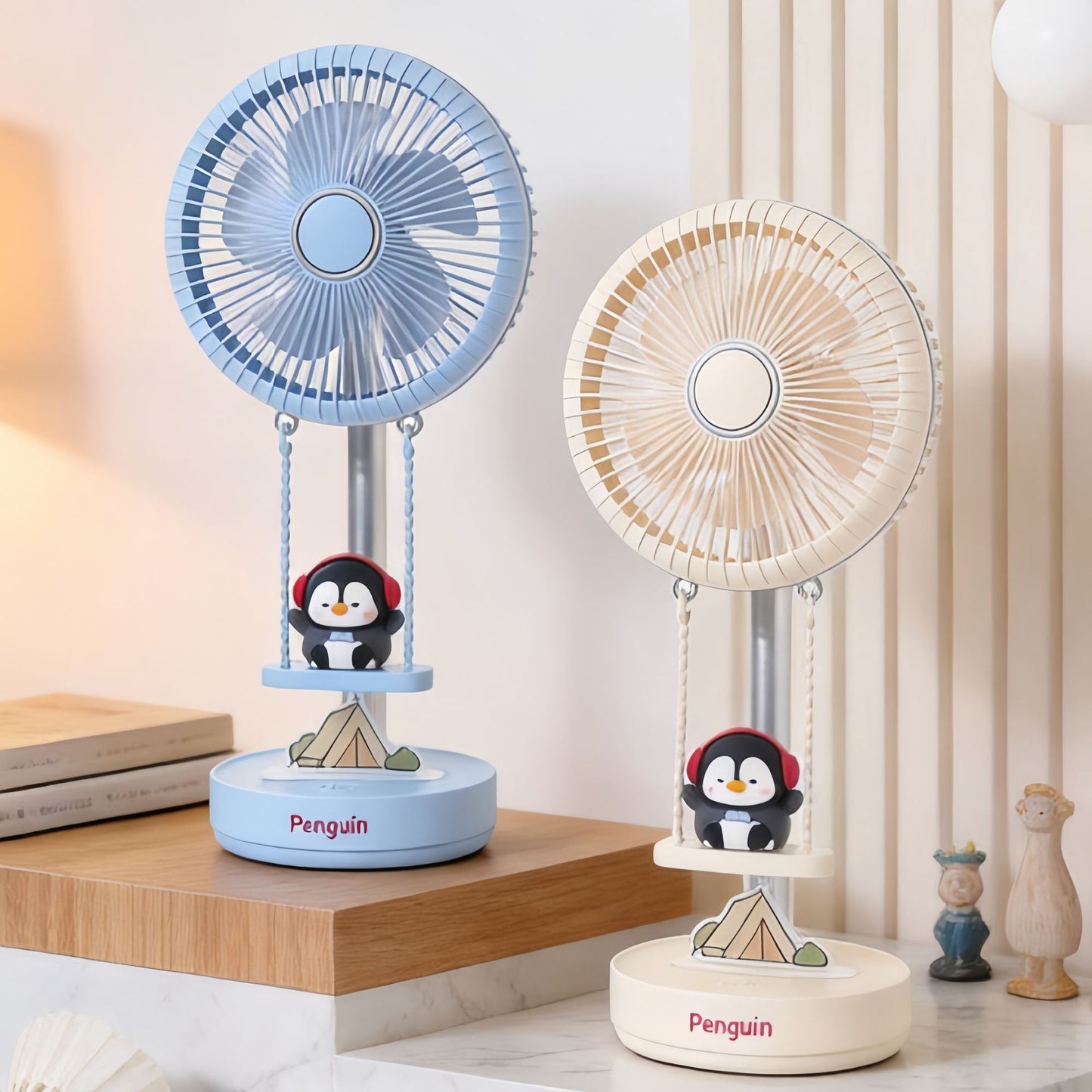 Damen Kreativer Tischventilator mit integriertem Tiermotiv Karnz