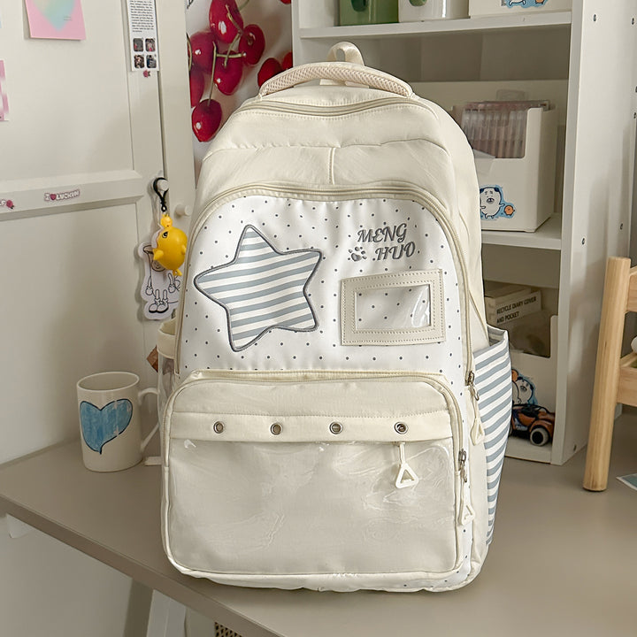 Verspielt mit Sternen verzierten Schulrucksack Karnz