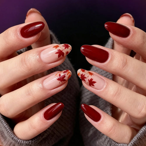 Herbst-inspirierte langanhaltende Nagelkunst Karnz