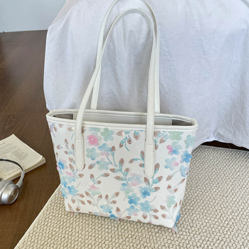 WoFloral Bestickte Tote Bag Karnz
