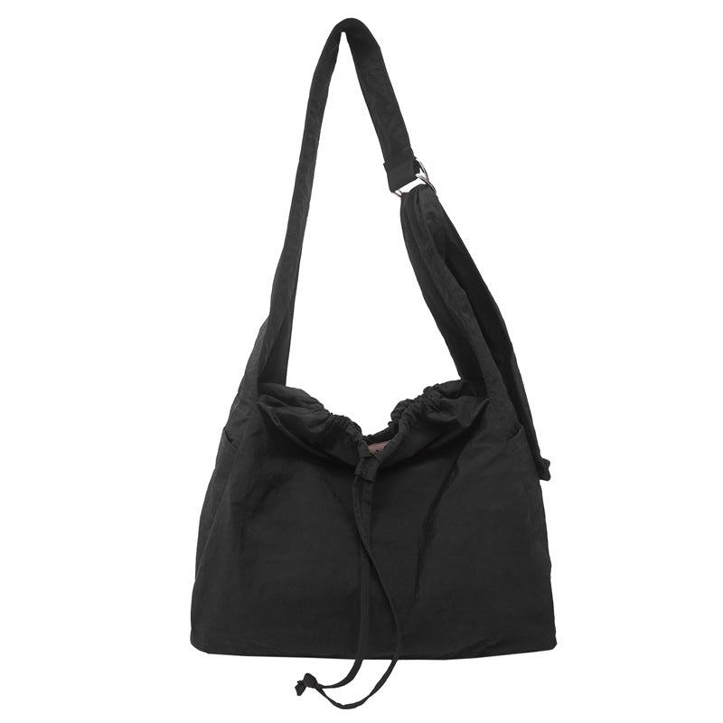 Leichtgewichtige Kordelzug Schultertasche Karnz