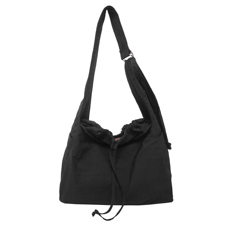 Leichtgewichtige Kordelzug Schultertasche Karnz
