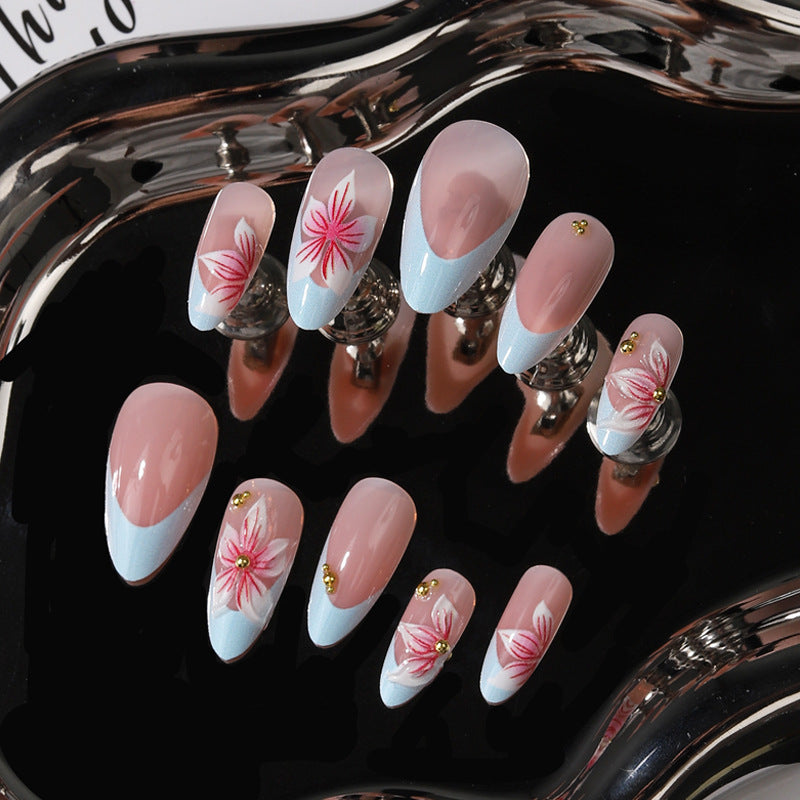 Floral Art Design Press-On Nagelset Karnz