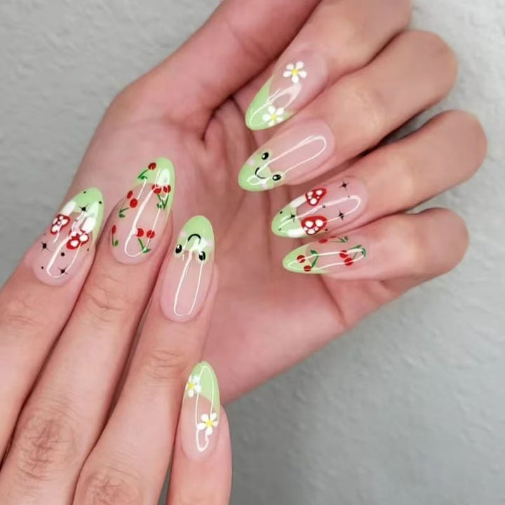 Künstlerisches Floral-Nagelkunst-Design-Kit  1790957892