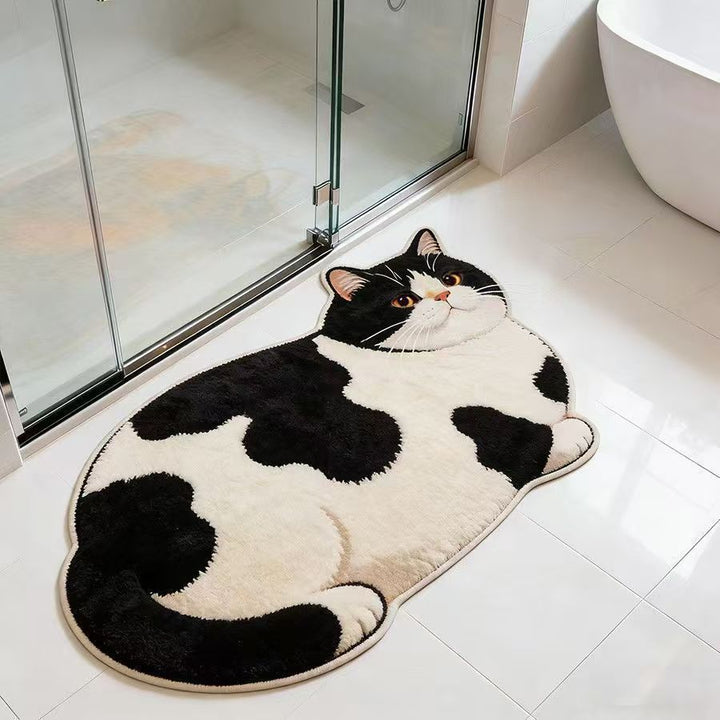 Plüsch Katzenförmige Badmatte