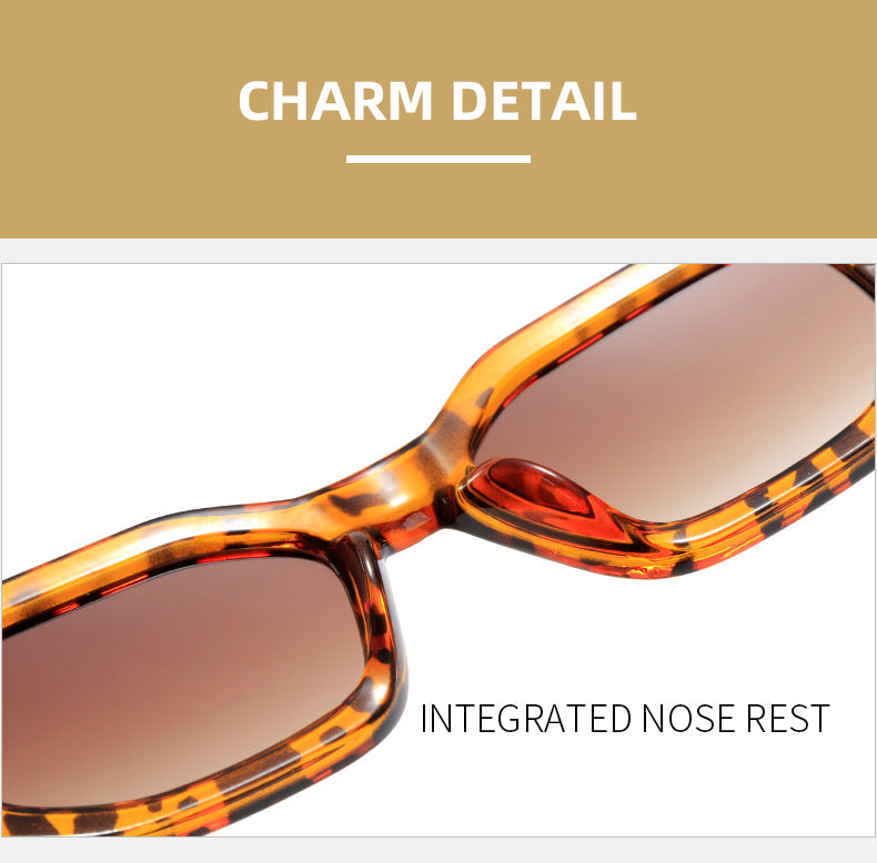 Damen modische quadratische Sonnenbrille mit unverwechselbarem Rahmen Karnz