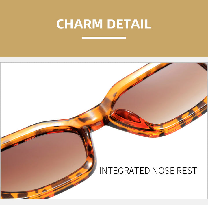 Damen modische quadratische Sonnenbrille mit unverwechselbarem Rahmen Karnz