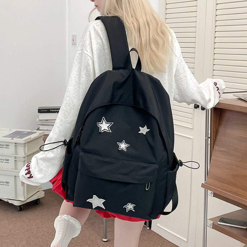 Stylische Stern-verzierte Alltag-Rucksack Karnz