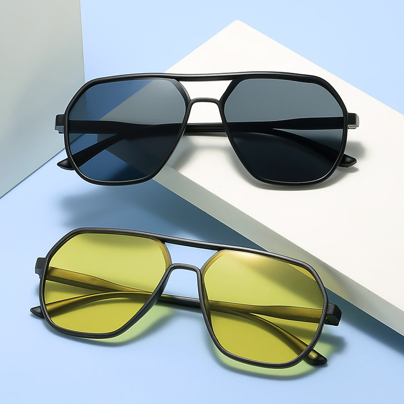 Stylische Quadratische Rahmen Sonnenbrille Karnz