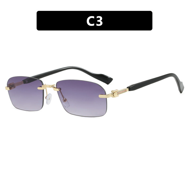 Damen Sonnenbrille mit elegantem Metallrahmen und stilvollen Holzdetails Karnz