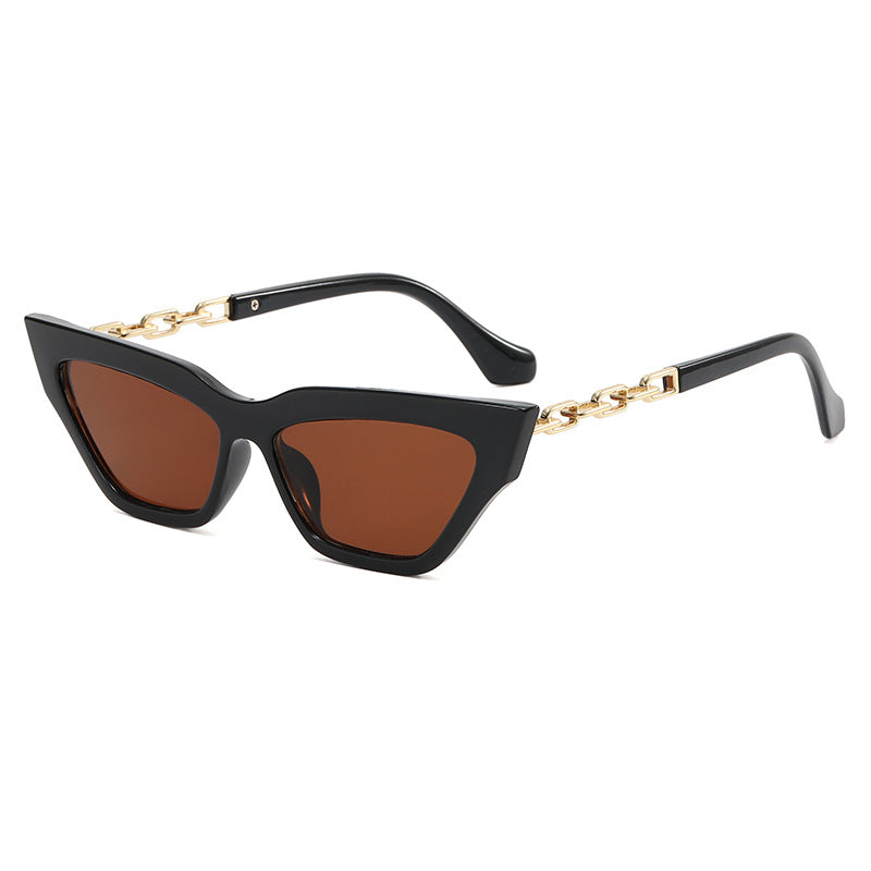 Damen Trendige Sonnenbrille mit exklusiven Kettendetails Karnz