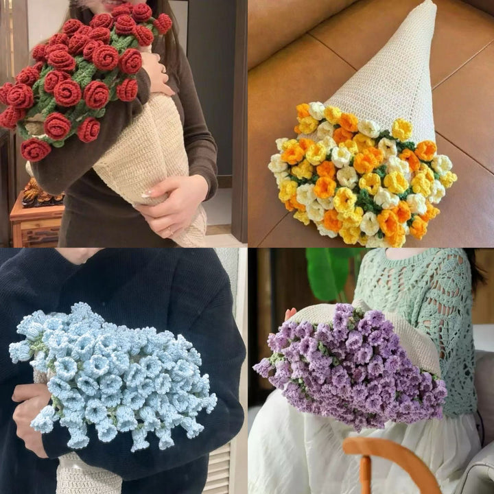 Dekorativer Floralstrick