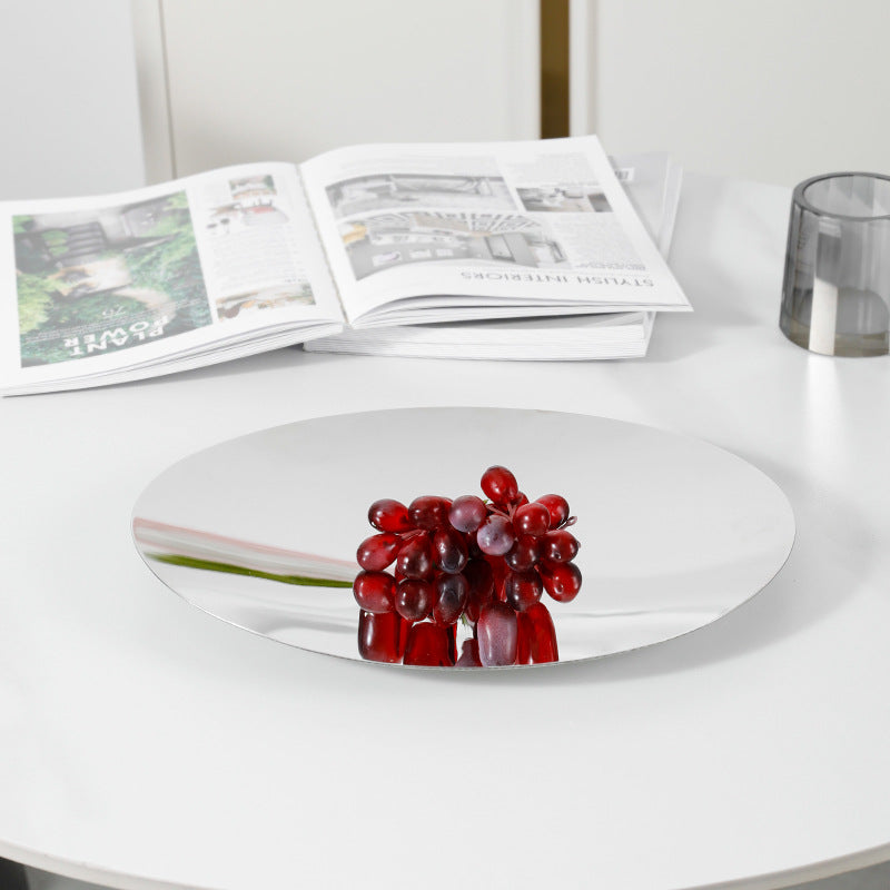 Elegante runde Obstservierplatte