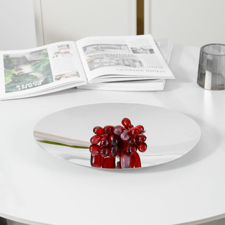 Elegante runde Obstservierplatte